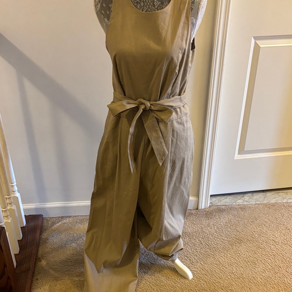 Elegant Tan Jumpsuit